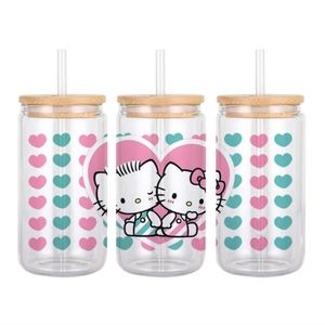Dear Daniel & Hello Kitty Glass Can Cup
